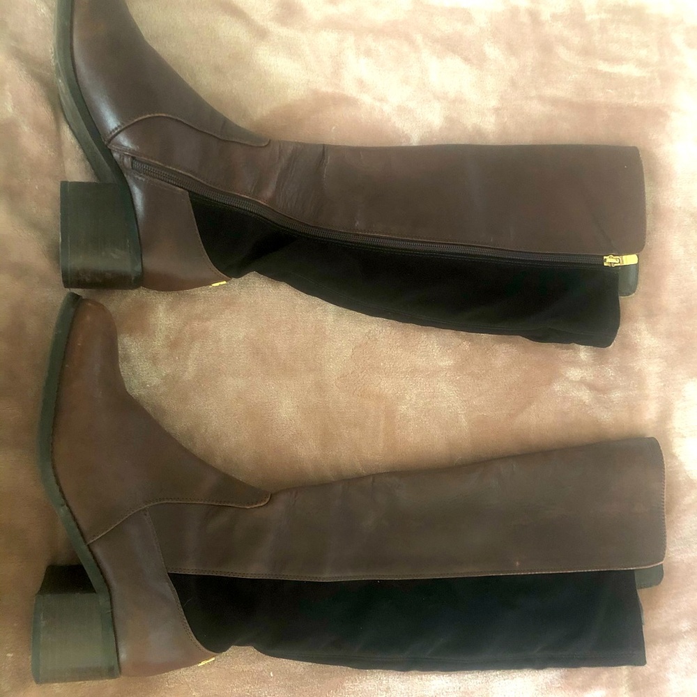 Vince Camuto brown leather tall boots